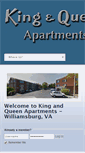 Mobile Screenshot of kingandqueenapts.com